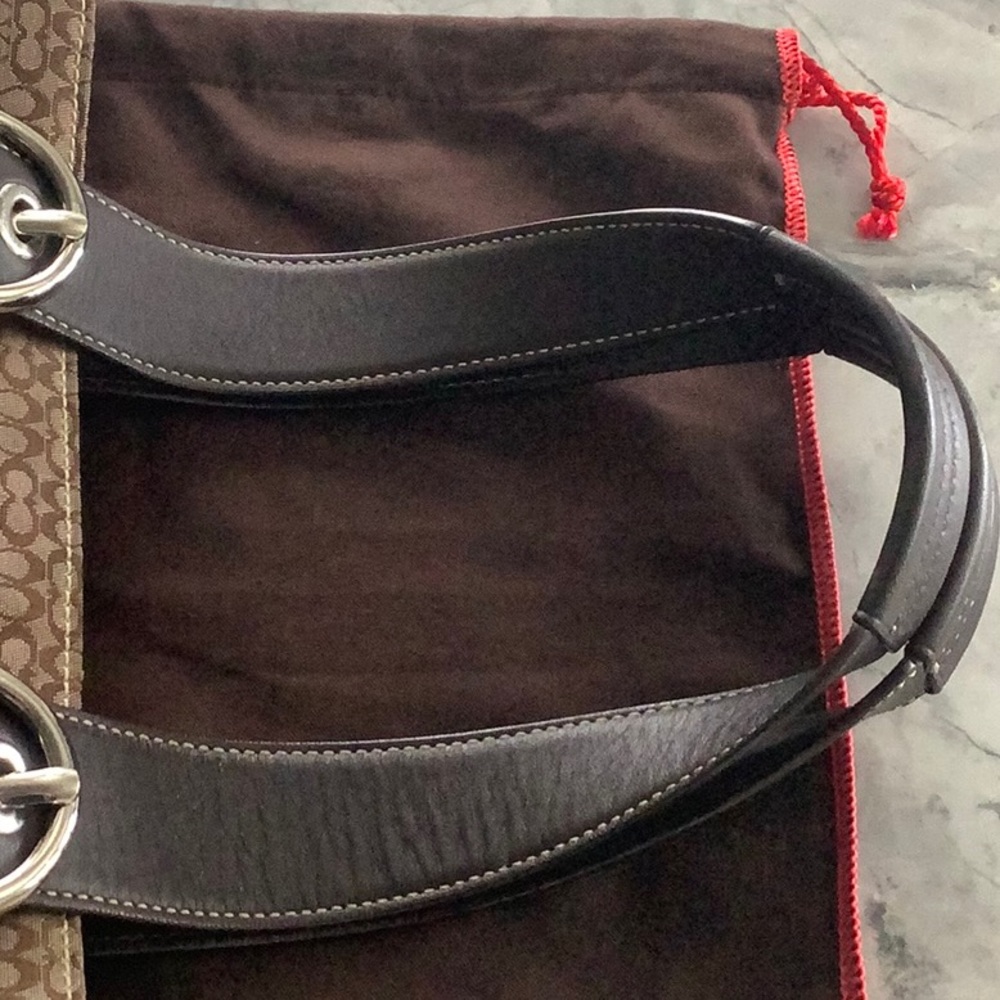 Authentic Coach Signature Chocolate brown bag - Picture 11 of 12